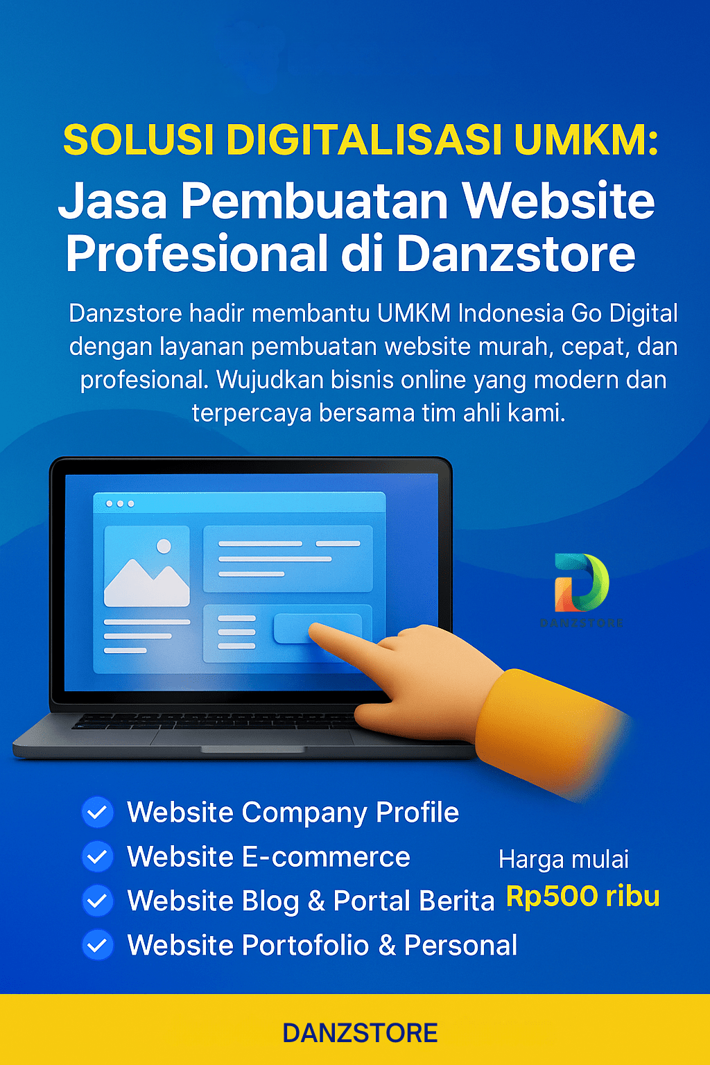 Solusi Digitalisasi UMKM: Jasa Pembuatan Website Profesional di Danzstore